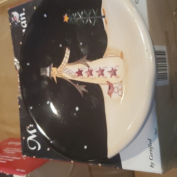 COPY - Becca Barton set of 4 dessert plates - Picture 2 of 4